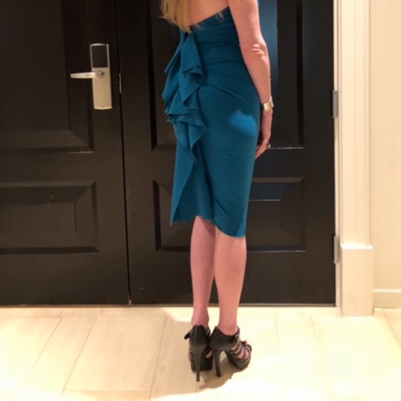 AIDA by Nicole Bakti Dress Teal - Picture 4 of 8